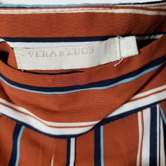 Vera & Lucy Boho Print Wide Leg Casual Pants Size S - Picture 2 of 7